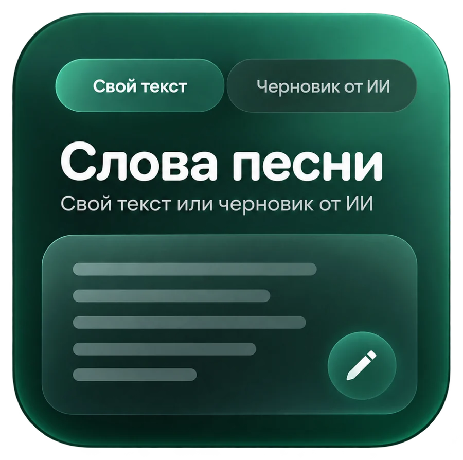 Слова песни: свой текст или черновик от ИИ